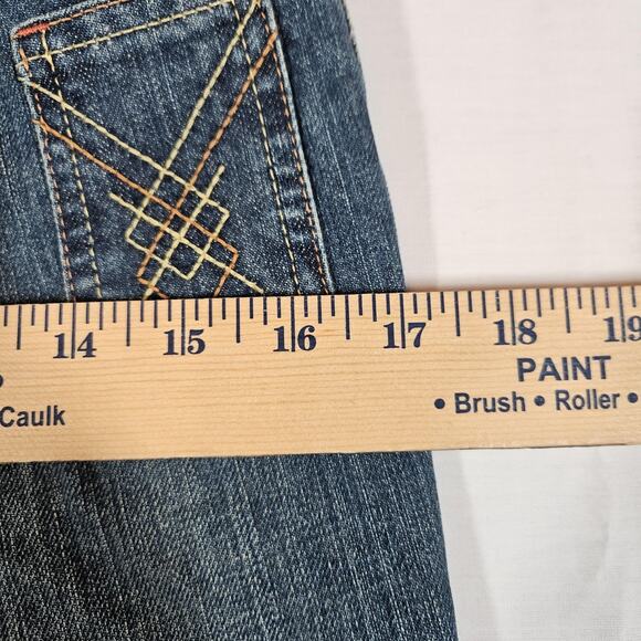 Y2K Tommy Hilfiger Jeans Womens 10 28x31 Bootcut Embroidered Pocket Low Rise - Picture 10 of 11